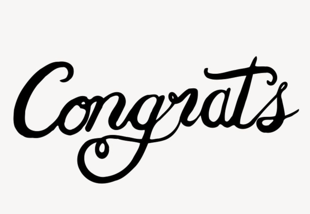 Congrats!
