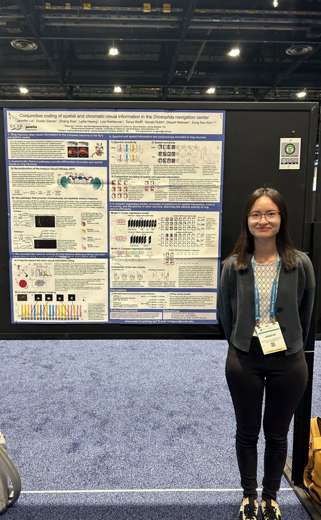 Jennifer presenting her poster